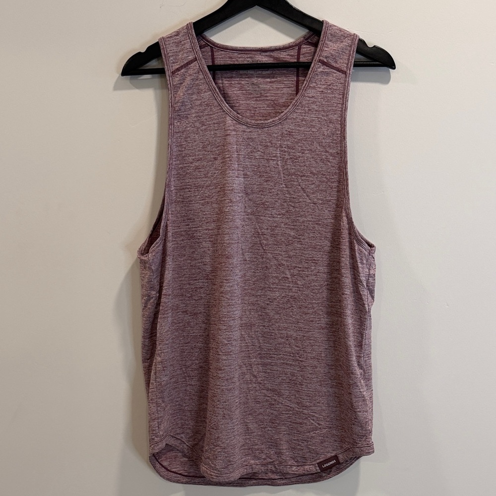 Men's Heathered Tank Top - Purple